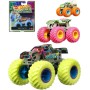 MATTEL HOT WHEELS Auto Monster Trucks svítící ve tmě na baterie kov