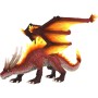 Drak mýtický ohnivý 17cm plastová figurka