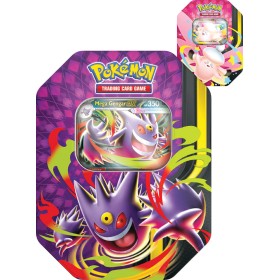 Pokémon TCG: Mega Moonlit Tin 4x booster kovový box 2 druhy
