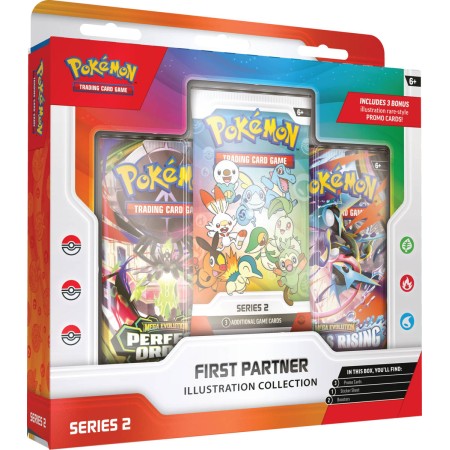 Pokémon TCG: First Partners Illustration Collection Series 2 set 2x booster