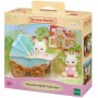 Sylvanian Families dvojčata Chocolate králíků set s kočárkem a doplňky v krabici