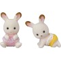 Sylvanian Families dvojčata Chocolate králíků set s kočárkem a doplňky v krabici