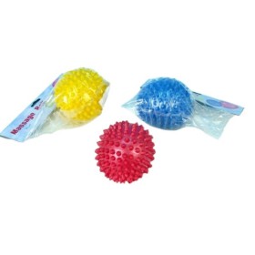 Míček masážní 7cm balónek relaxační s bodlinkami gumový 3 barvy