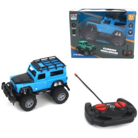 RC Auto Jeep terénní modrý 1:24 na vysílačku 27MHz na baterie Světlo