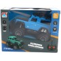 RC Auto Jeep terénní modrý 1:24 na vysílačku 27MHz na baterie Světlo