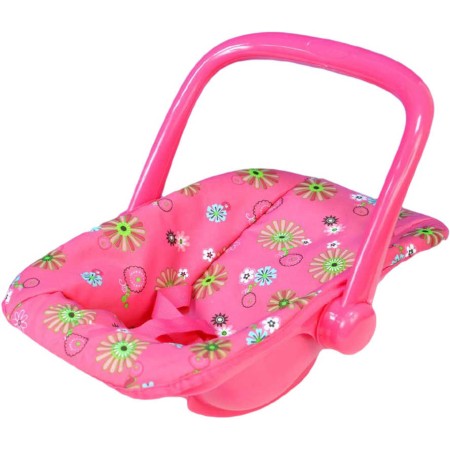 Nosítko s květinkami pro panenky plastové 25x42x34cm v sáčku