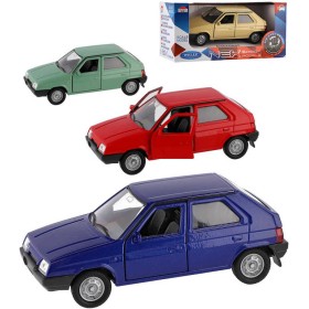 WELLY Auto model Škoda Favorit kov 11cm volný chod 1:34 různé barvy