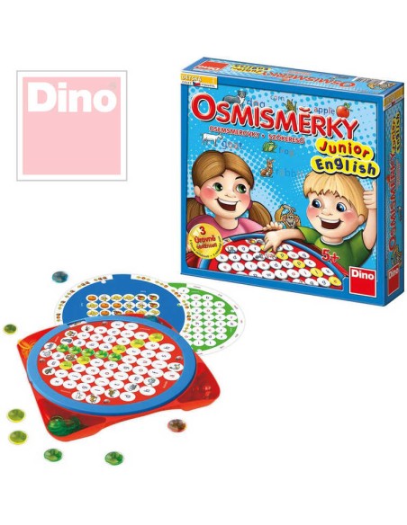 DINO Hra osmisměrky junior english CZ *SPOLEČENSKÉ HRY*