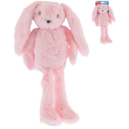 PLYŠ Zajíček růžový 37cm dlouhé nohy Mini Club *PLYŠOVÉ HRAČKY*