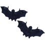 Zvířátko gumové dekorace netopýři 10cm set 8ks Halloween v sáčku