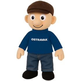 PLYŠ Panáček Ostravak 32cm mluvící po ostravsku na baterie Zvuk CZ