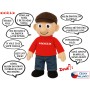 PLYŠ Panáček Brňák 32cm mluvící hantecem na baterie Zvuk CZ