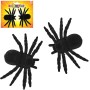 Pavouk černý 11cm halloween dekorace set 2ks na kartě