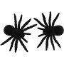 Pavouk černý 11cm halloween dekorace set 2ks na kartě