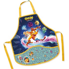 Zástěra dětská Crash Bandicoot 50x55cm na výtvarnou výchovu