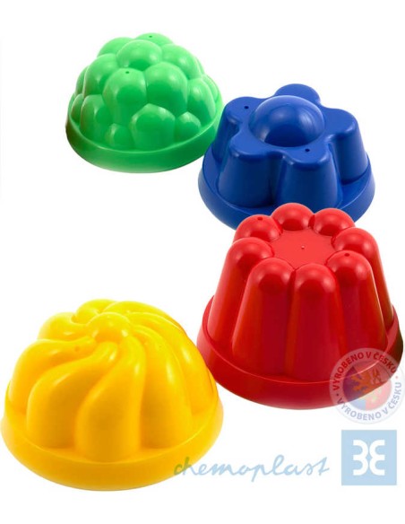 CHEMOPLAST SHDP 1 sada tvořítek (formičky do písku) 4 ks