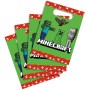 Taška dárková papírový sáček set 4ks Minecraft 16,5x23cm