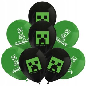 PROCOS Balónky nafukovací 28cm potisk MINECRAFT set 8ks
