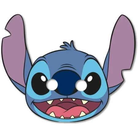 KARNEVAL Maska na obličej Stitch a Angel set 6ks *KARNEVALOVÝ DOPLNĚK*