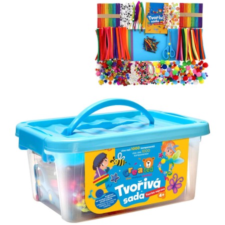 Tvořivá dětská sada Created velký kreativní box 1000 dílků +