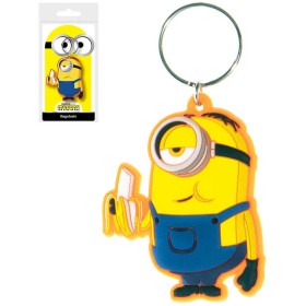 Klíčenka Mimoni (Minions) Stuart banán 6cm přívěsek na klíče gumový