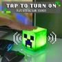 Minecraft Crepper halloweenská dekorativní lampa na baterie Světlo Zvuk