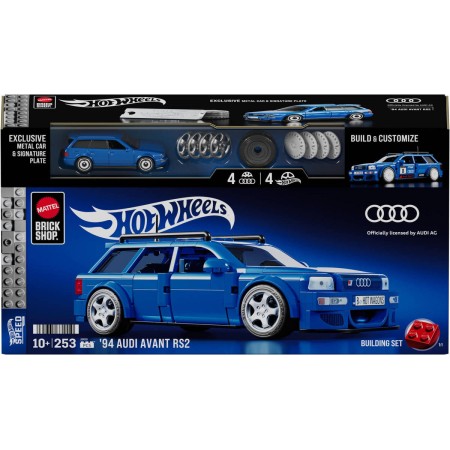 MATTEL Mega Hot Wheels extrémní rychlost auto Audi 253 dílků stavebnice