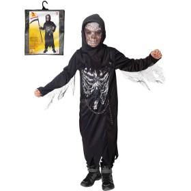 KARNEVAL Šaty Smrtka vel. M (117-128cm) 6-8 let *KOSTÝM*