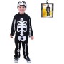 KARNEVAL Šaty kostlivec s čepicí vel. M (117-128cm) 6-8 let *KOSTÝM*