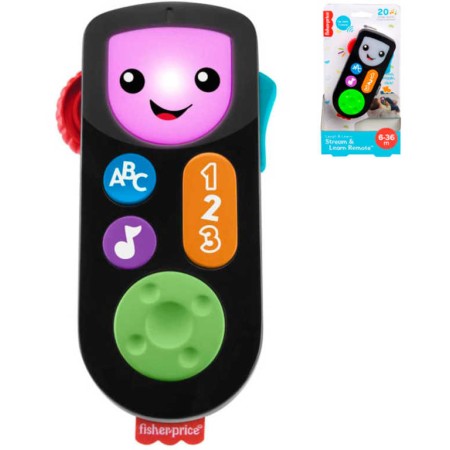 FISHER PRICE Baby výukový ovladač na baterie Světlo Zvuk pro miminko