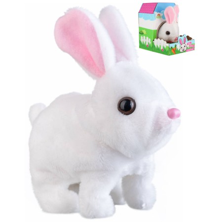 PLYŠ Králík Ben interaktivní hýbe ušima skáče na baterie Zvuk