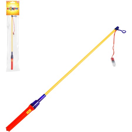 Hůlka barevná držák na lampion na baterie 60cm plast LED Světlo