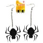 KARNEVAL Náušnice pavouk 1 pár *KARNEVALOVÝ DOPLNĚK*