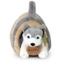 PLYŠ Pes Husky 13cm set s přepravkou Eco-Friendly *PLYŠOVÉ HRAČKY*