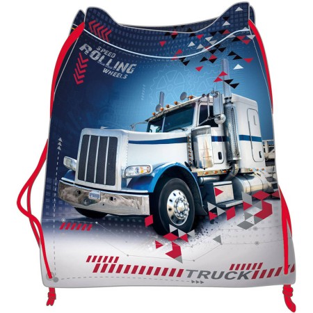 Sáček školní na přezůvky Truck stahovací pytel na záda Tahač