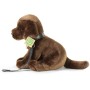 PLYŠ Pes labrador 25cm hnědý s vodítkem Eco-Friendly *PLYŠOVÉ HRAČKY*