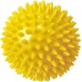 ACRA Míček masážní 7,5cm žlutý balónek ježek s bodlinkami v krabici