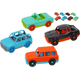 Autíčko baby barevné plastové volný chod 4 druhy 2 barvy