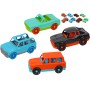 Autíčko baby barevné plastové volný chod 4 druhy 2 barvy