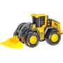 Auto stavební vozidlo žluté na setrvačník zablácená kola 9 druhů
