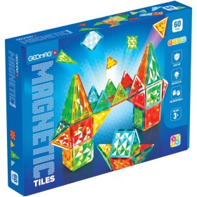 GEOMAG Magnetic Tiles Gems 60 dílků magnetická STAVEBNICE