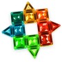 GEOMAG Magnetic Tiles Gems mini 26 dílků magnetická STAVEBNICE