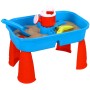 Pískový hrací set Tlapková Patrola stolek s bábovičkami a konvičkou