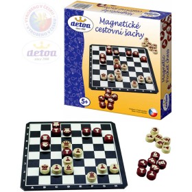 DETOA DŘEVO Hra Šachy cestovní magnetické *SPOLEČENSKÉ HRY*