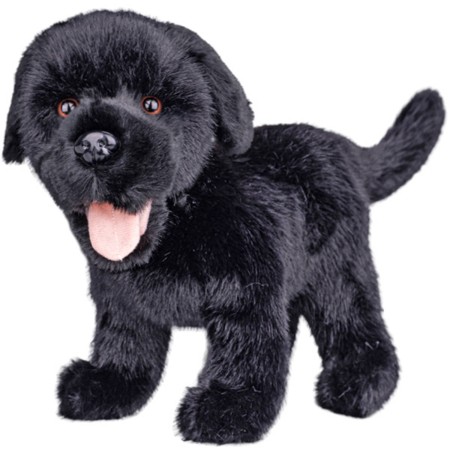 PLYŠ Pes labrador 23cm černý stojící *PLYŠOVÉ HRAČKY*