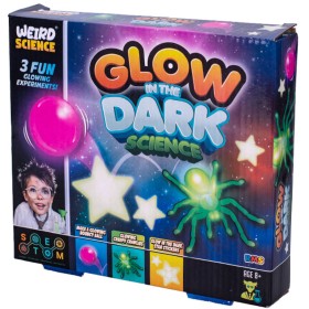 Vědecké pokusy svítící ve tmě experimentální kreativní set v krabici