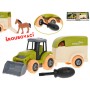 Traktor s přívěsem montážní šroubovací set s nástrojem a koníkem volný chod