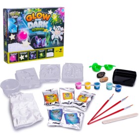 Glow in the dark sada pokusů svítí ve tmě fosforeskuje v krabici