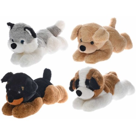 PLYŠ Pes 32cm ležící 4 barvy *PLYŠOVÉ HRAČKY*