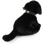 PLYŠ Pes labrador černý 25cm s vodítkem Eco-Friendly *PLYŠOVÉ HRAČKY*